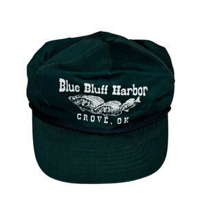 Vintage YoungAn OC Unisex Blue Bluffs Harbor Grove, OK Dk Green SnapBack…​